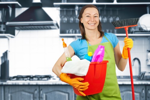 Carpet cleaning process in a Hackney home interior
