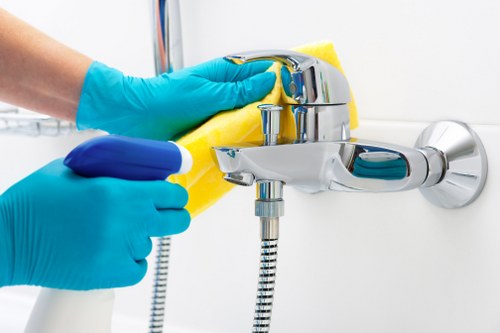 Scheduled domestic cleaning visit in a Hackney property with hallway access